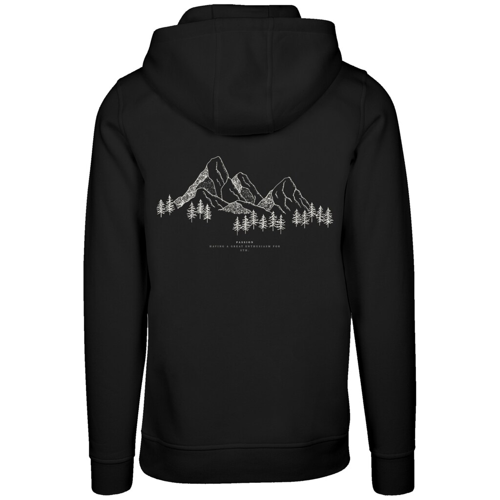 F4NT4STIC Kapuzenpullover »Berge Winter Schnee PLUSSIZE« Premium Qualität