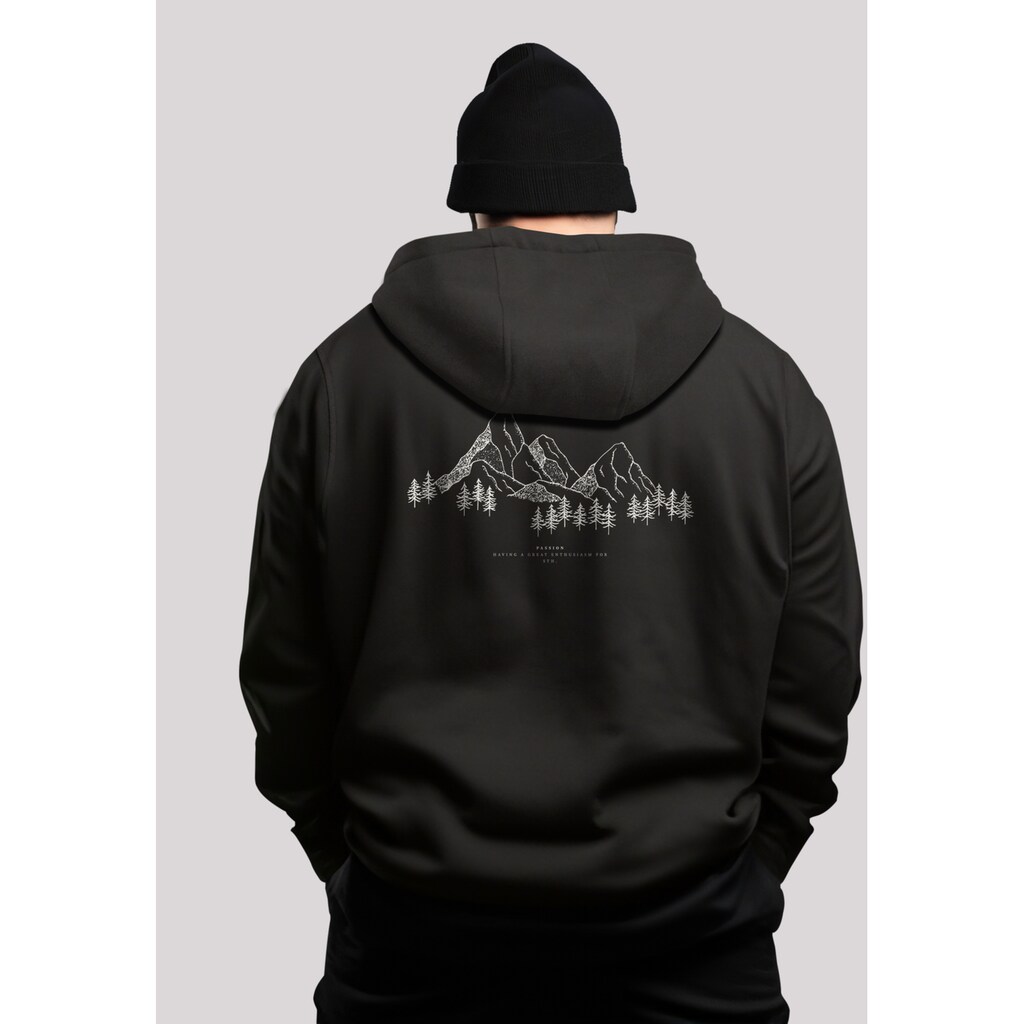 F4NT4STIC Kapuzenpullover »Berge Winter Schnee PLUSSIZE« Premium Qualität