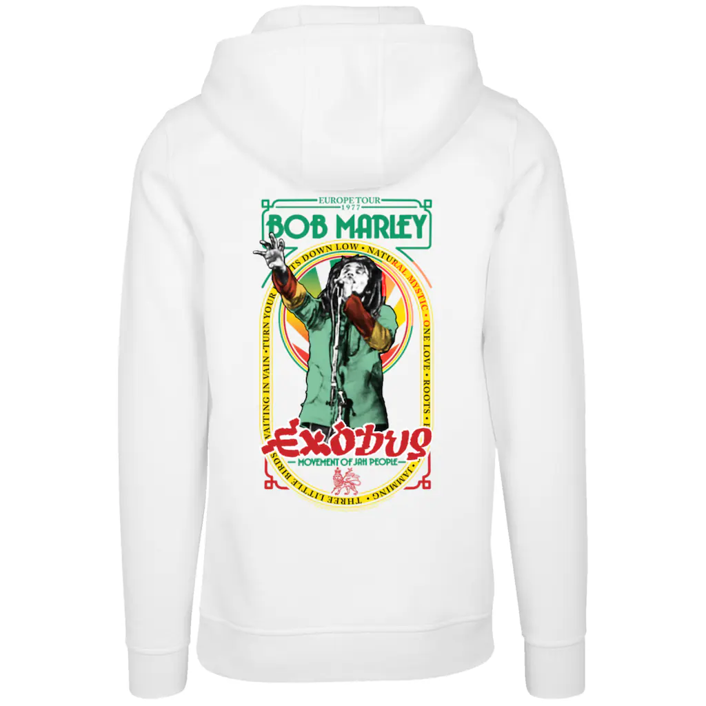 F4NT4STIC Kapuzenpullover »Bob Marley Reggae Music Exodus Singing« Premium Qualität Band Logo