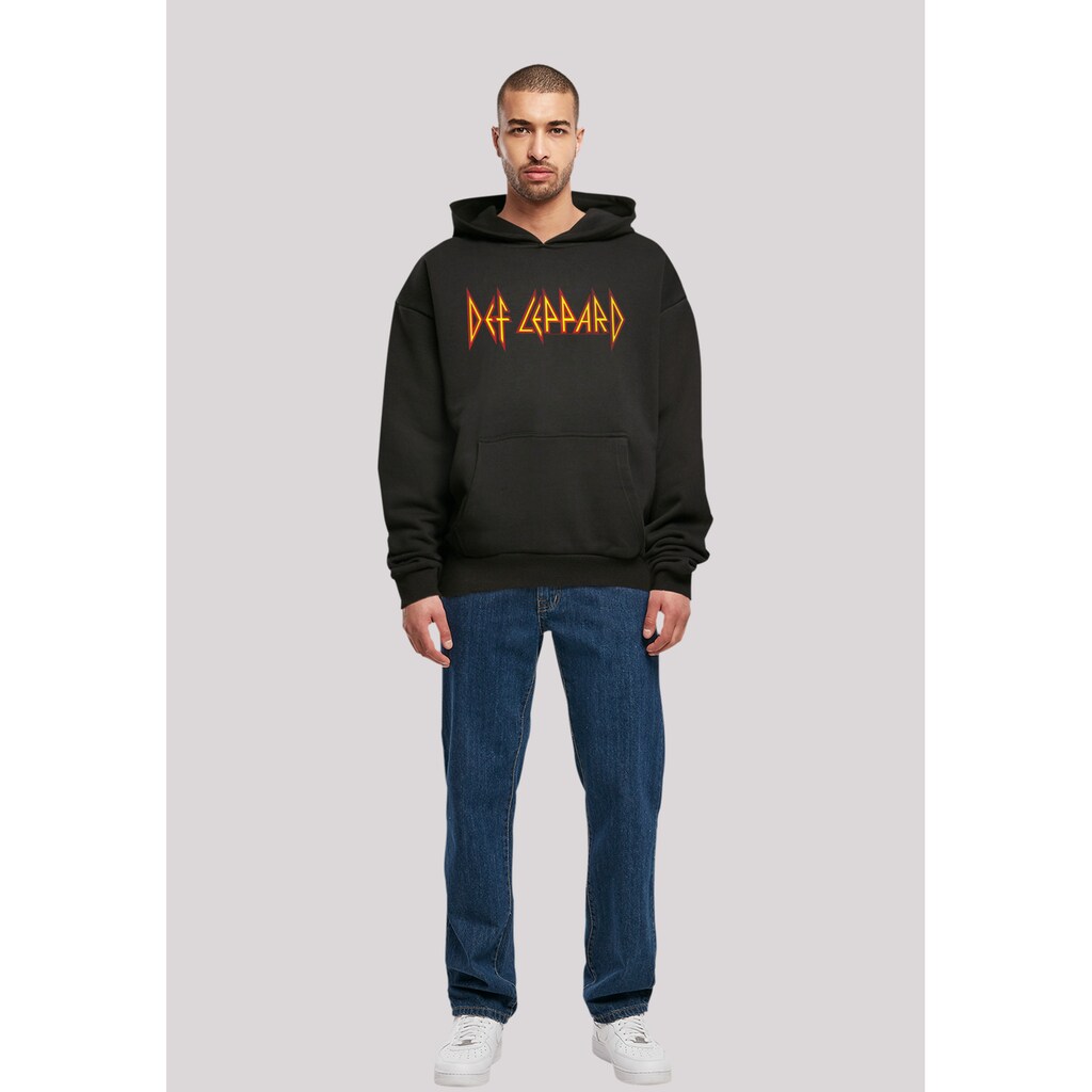 F4NT4STIC Kapuzenpullover »Def Leppard Shatter Logo« Premium Qualität