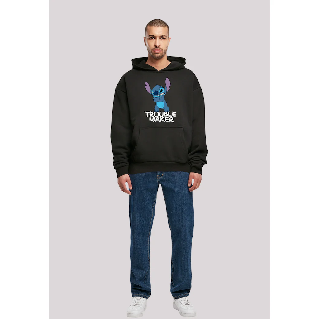 F4NT4STIC Kapuzenpullover »Disney Lilo & Stitch Trouble Maker Hooded Sweater« Premium Qualität