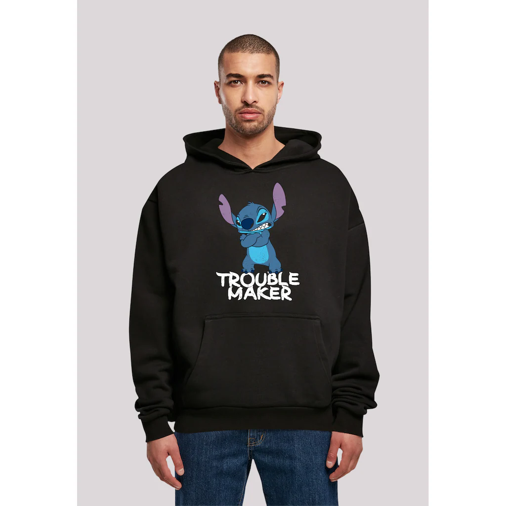 F4NT4STIC Kapuzenpullover »Disney Lilo & Stitch Trouble Maker Hooded Sweater« Premium Qualität