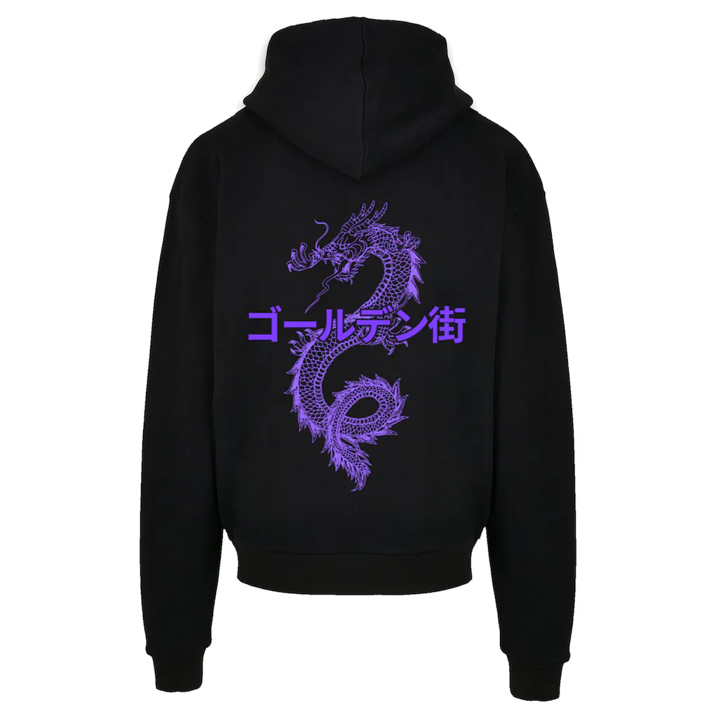F4NT4STIC Kapuzenpullover »Drache Japan - Golden Gai« Print