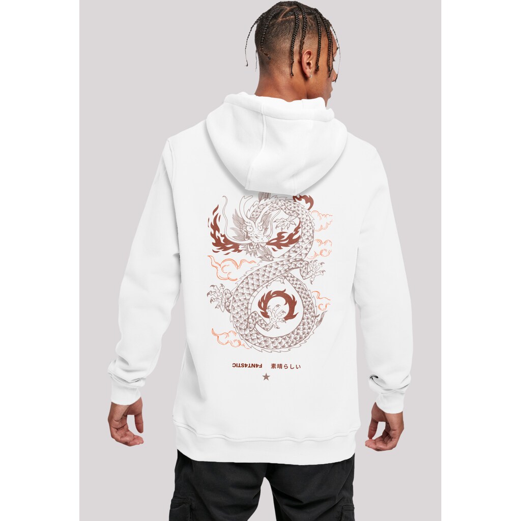 F4NT4STIC Kapuzenpullover »Dragon fire« Print