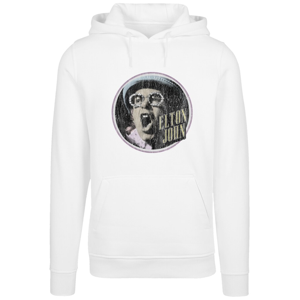 F4NT4STIC Kapuzenpullover »Elton John Vintage Circle« Premium Qualität