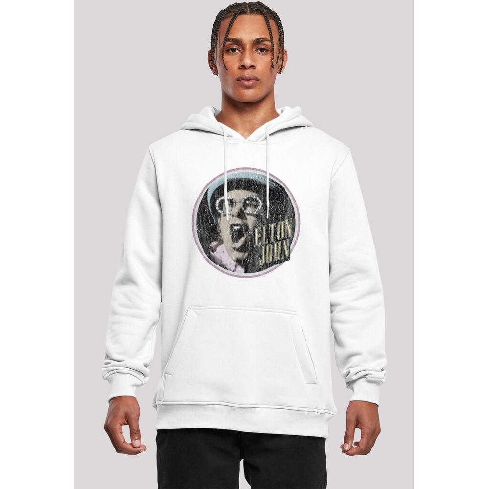 F4NT4STIC Kapuzenpullover »Elton John Vintage Circle« Premium Qualität