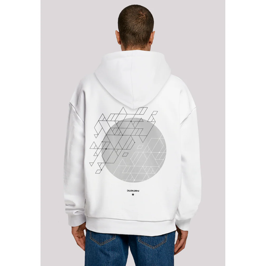 F4NT4STIC Kapuzenpullover »Geometrics Grau« Print