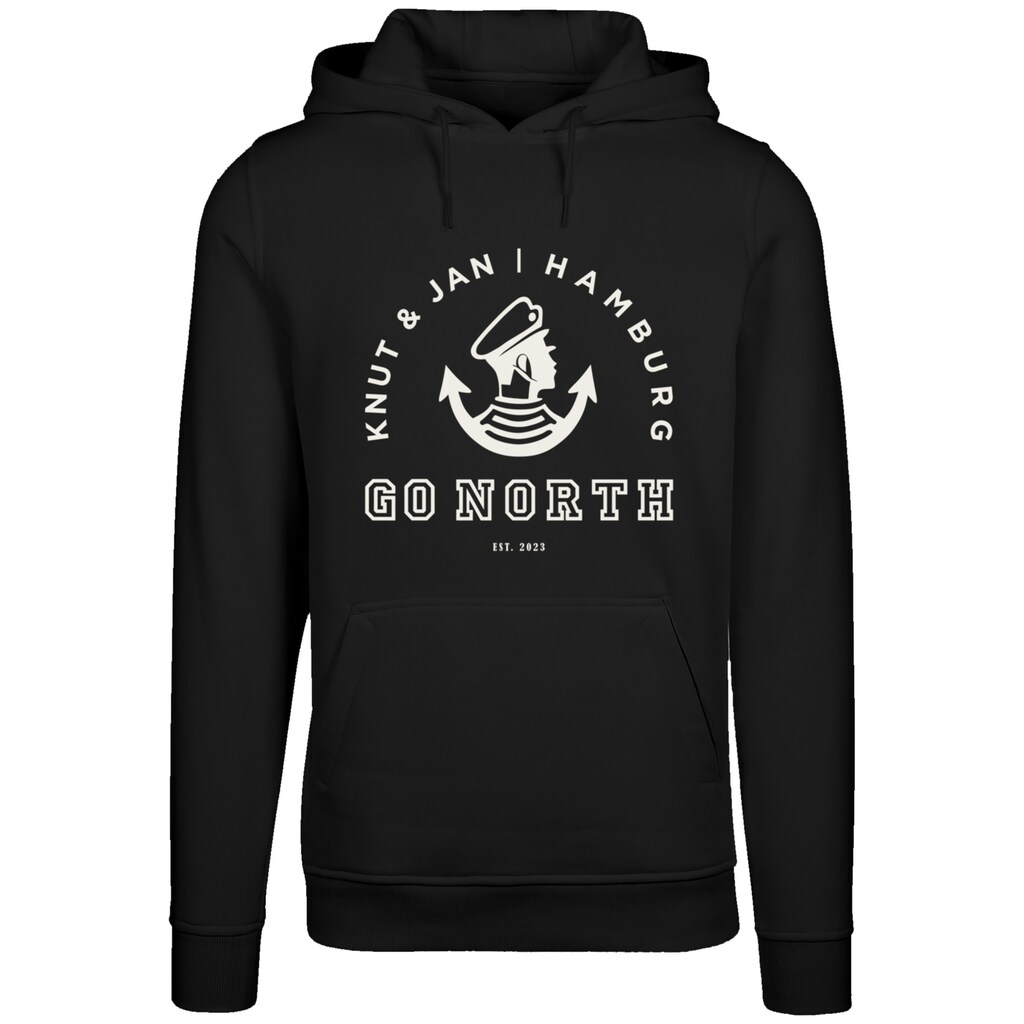 F4NT4STIC Kapuzenpullover »Go North Logo« Print