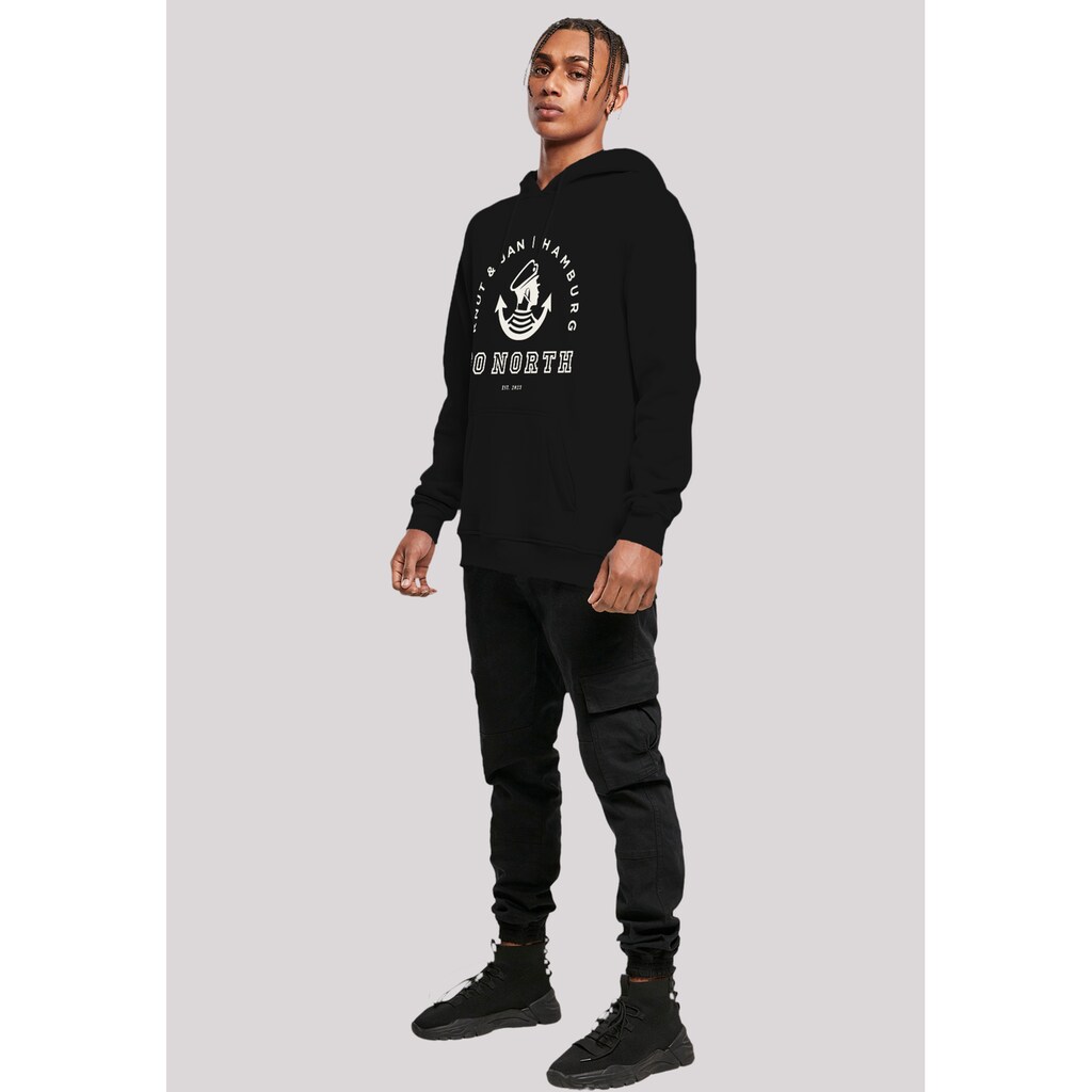 F4NT4STIC Kapuzenpullover »Go North Logo« Print