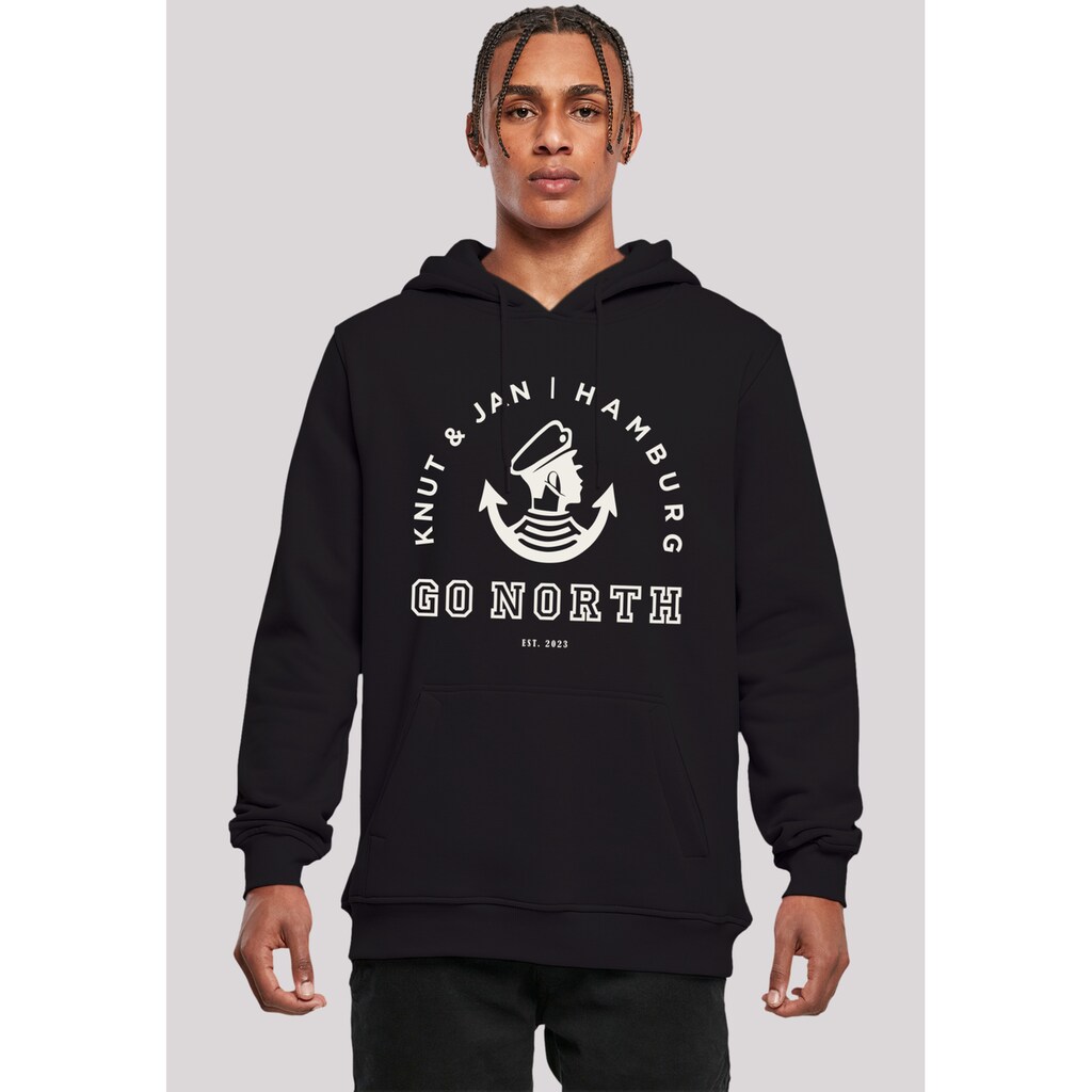 F4NT4STIC Kapuzenpullover »Go North Logo« Print
