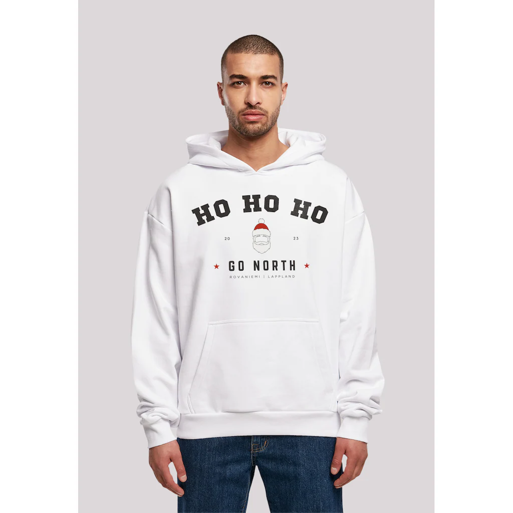 F4NT4STIC Kapuzenpullover »Ho Ho Ho Santa Claus Weihnachten« Weihnachten Geschenk Logo