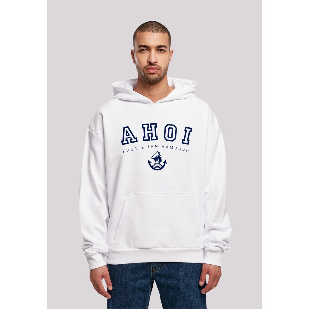 F4NT4STIC Kapuzenpullover »Hoodie Ahoi Knut & Jan Hamburg« Print