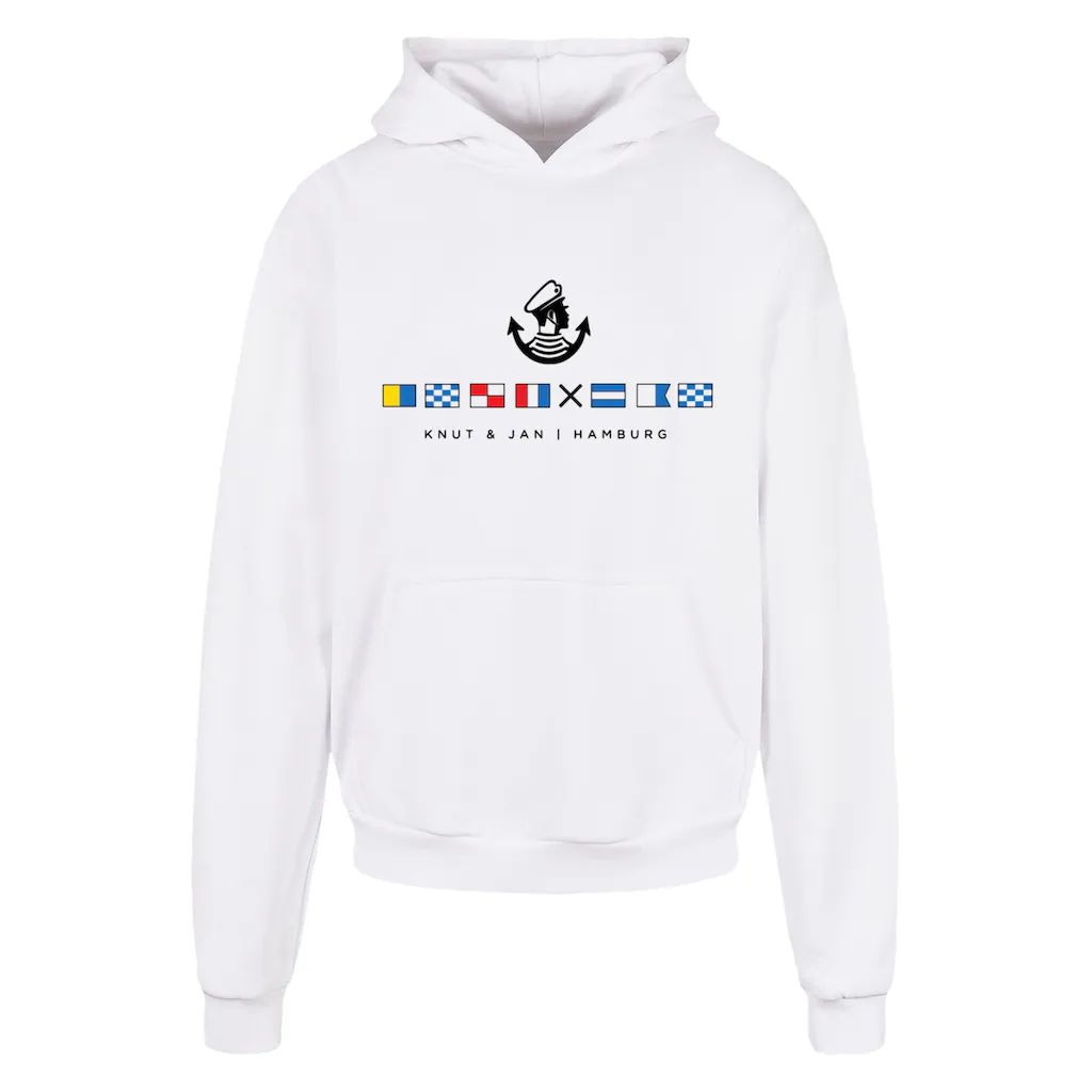 F4NT4STIC Kapuzenpullover »Hoodie Seglerfahnen Knut & Jan Hamburg« Print