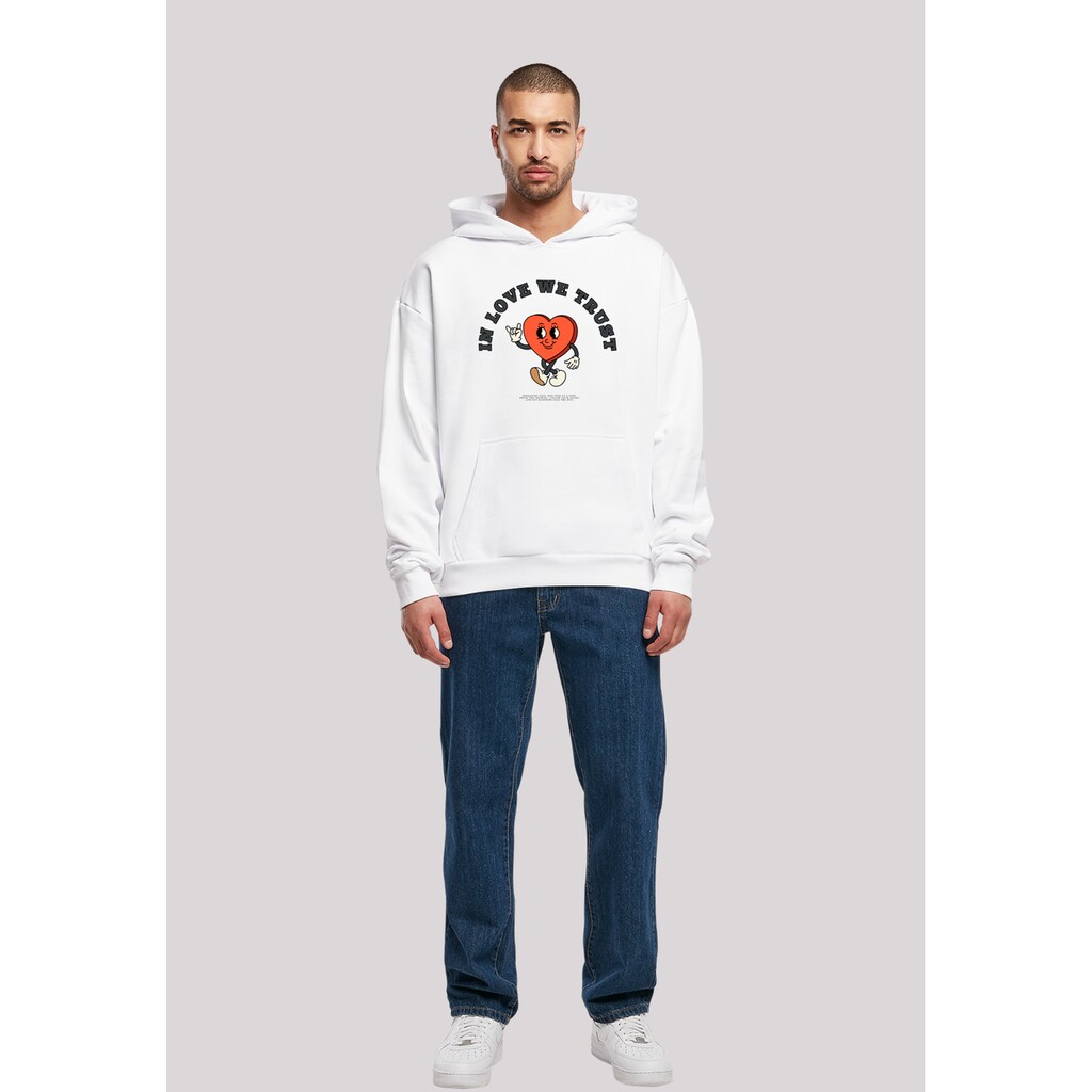 F4NT4STIC Kapuzenpullover »In Love We Trust Valentinstag Streetwear« Premium Y2K Streetwear
