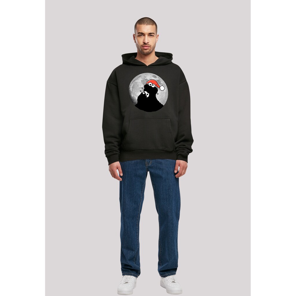 F4NT4STIC Kapuzenpullover »Krümelmonster Weihnachten« Premium Qualität