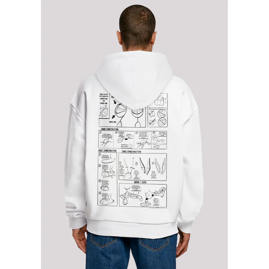 F4NT4STIC Kapuzenpullover »Looney Tunes Bugs Bunny Construction« Print
