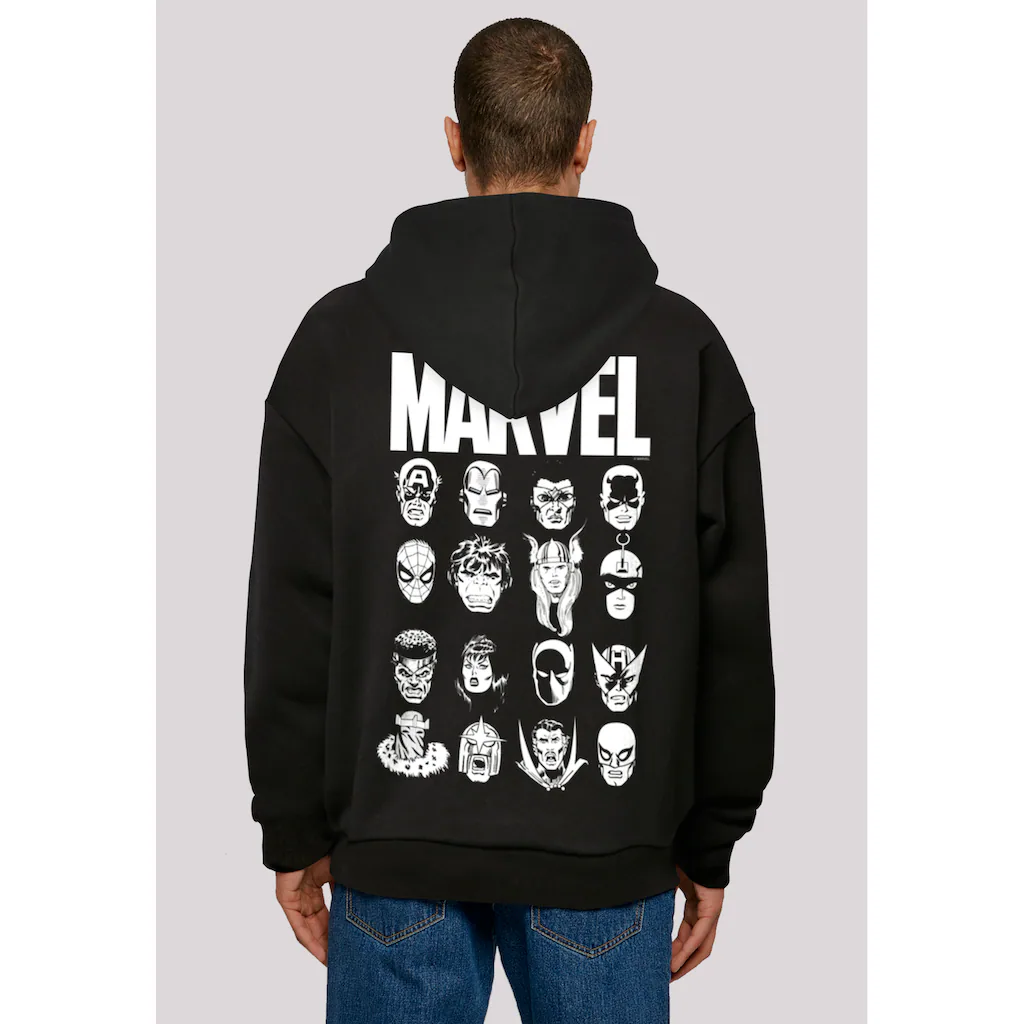 F4NT4STIC Kapuzenpullover »Marvel Comics Superhelden Heads« Print