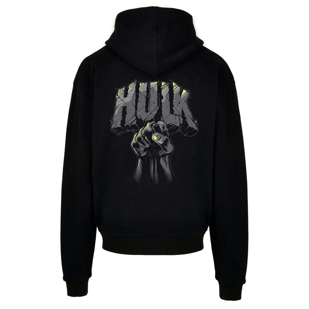 F4NT4STIC Kapuzenpullover »Marvel Hulk Punch Logo Fist« Print