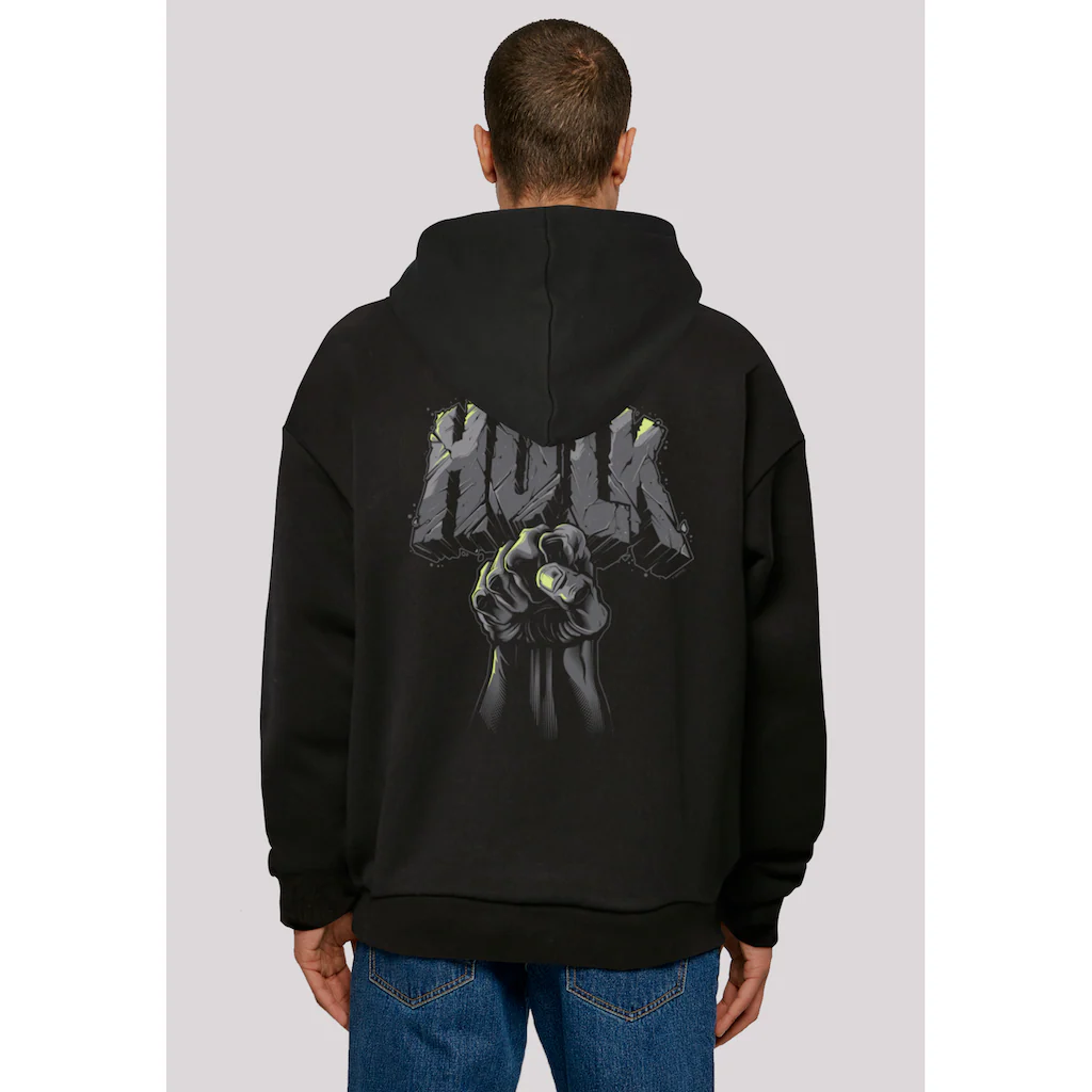 F4NT4STIC Kapuzenpullover »Marvel Hulk Punch Logo Fist« Print