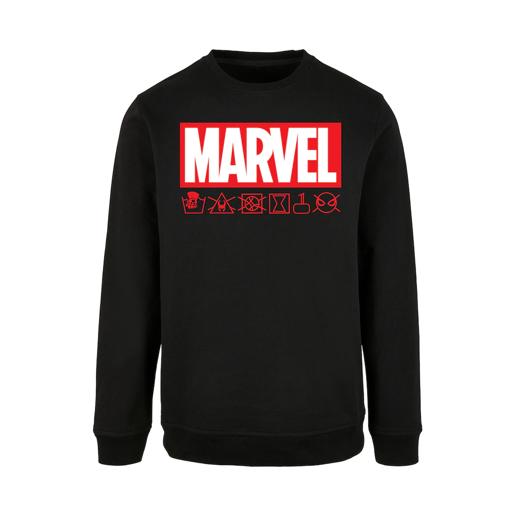 F4NT4STIC Kapuzenpullover »Marvel Logo Washed Care Waschanleitung« Print