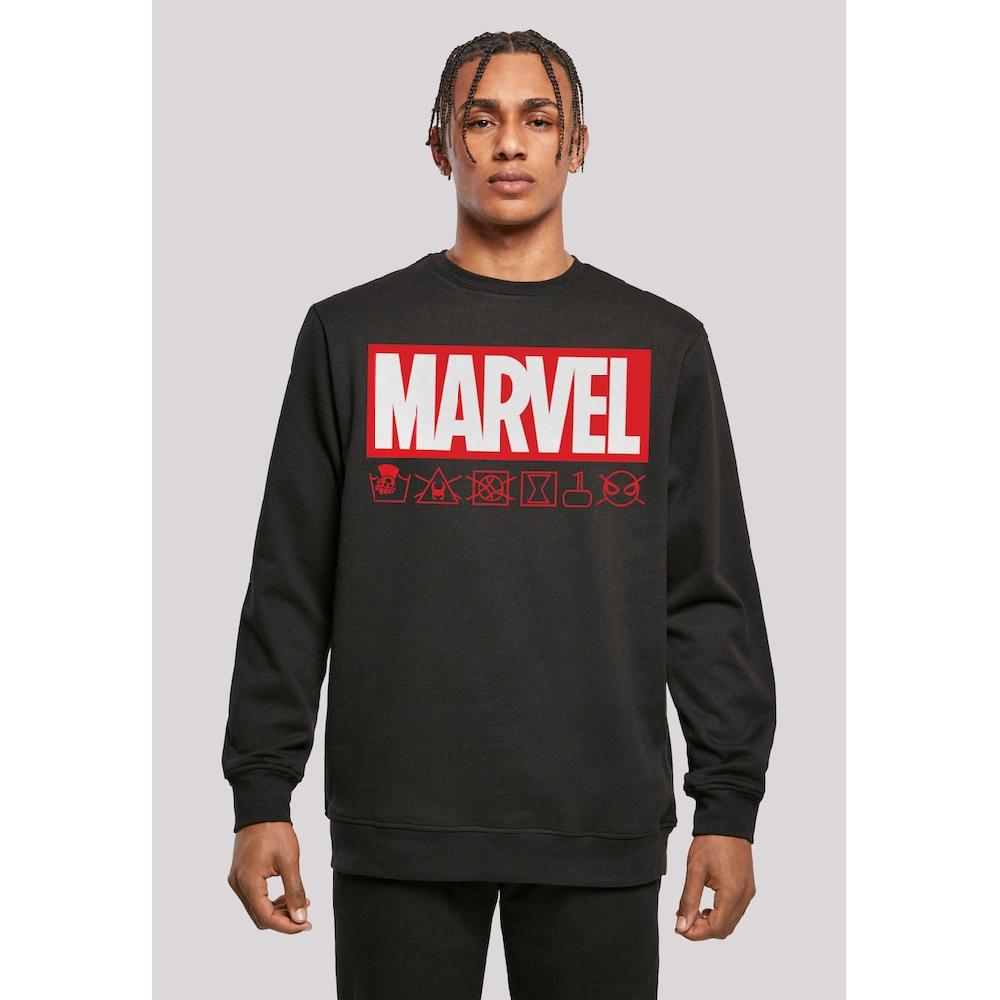 F4NT4STIC Kapuzenpullover »Marvel Logo washed Care Waschanleitung« Print