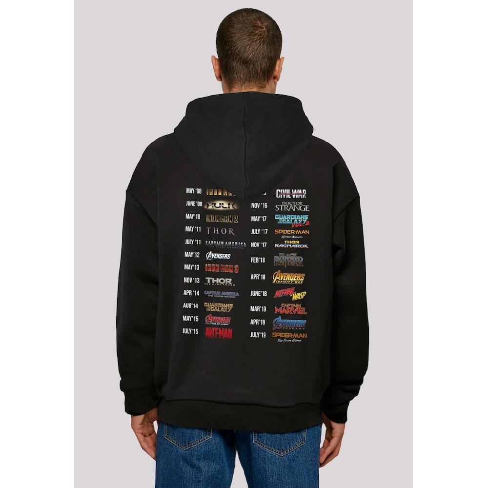 F4NT4STIC Kapuzenpullover »Marvel Studios 10 Years Of Movies« Print