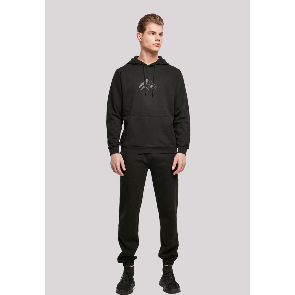 F4NT4STIC Kapuzenpullover »Mountain Berge Urlaub Winter Schnee Ski« Print