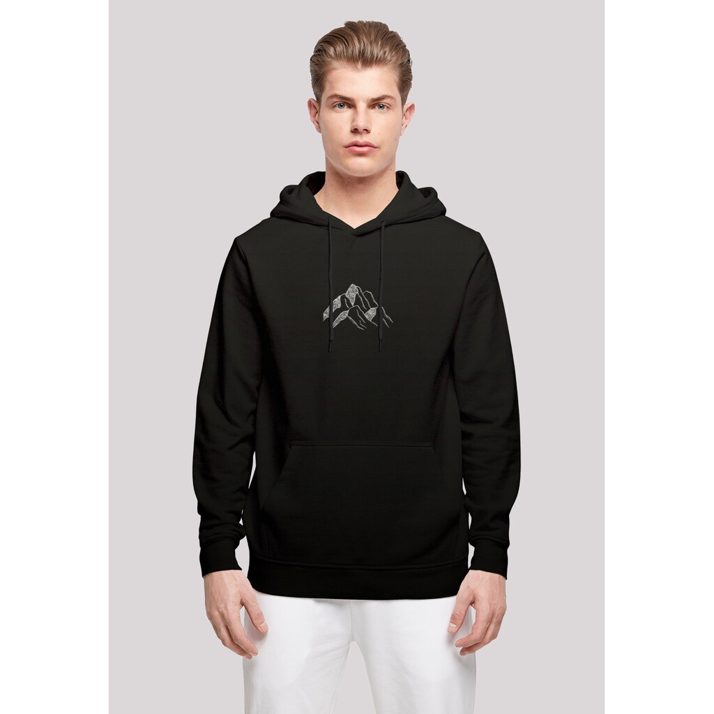 F4NT4STIC Kapuzenpullover »Mountain Berge Urlaub Winter Schnee Ski« Print