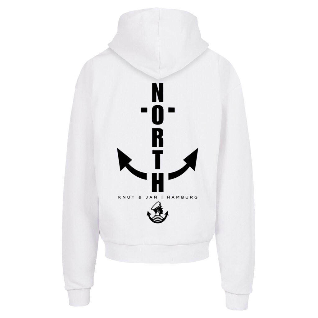 F4NT4STIC Kapuzenpullover »North Anchor Knut & Jan Hamburg« Print