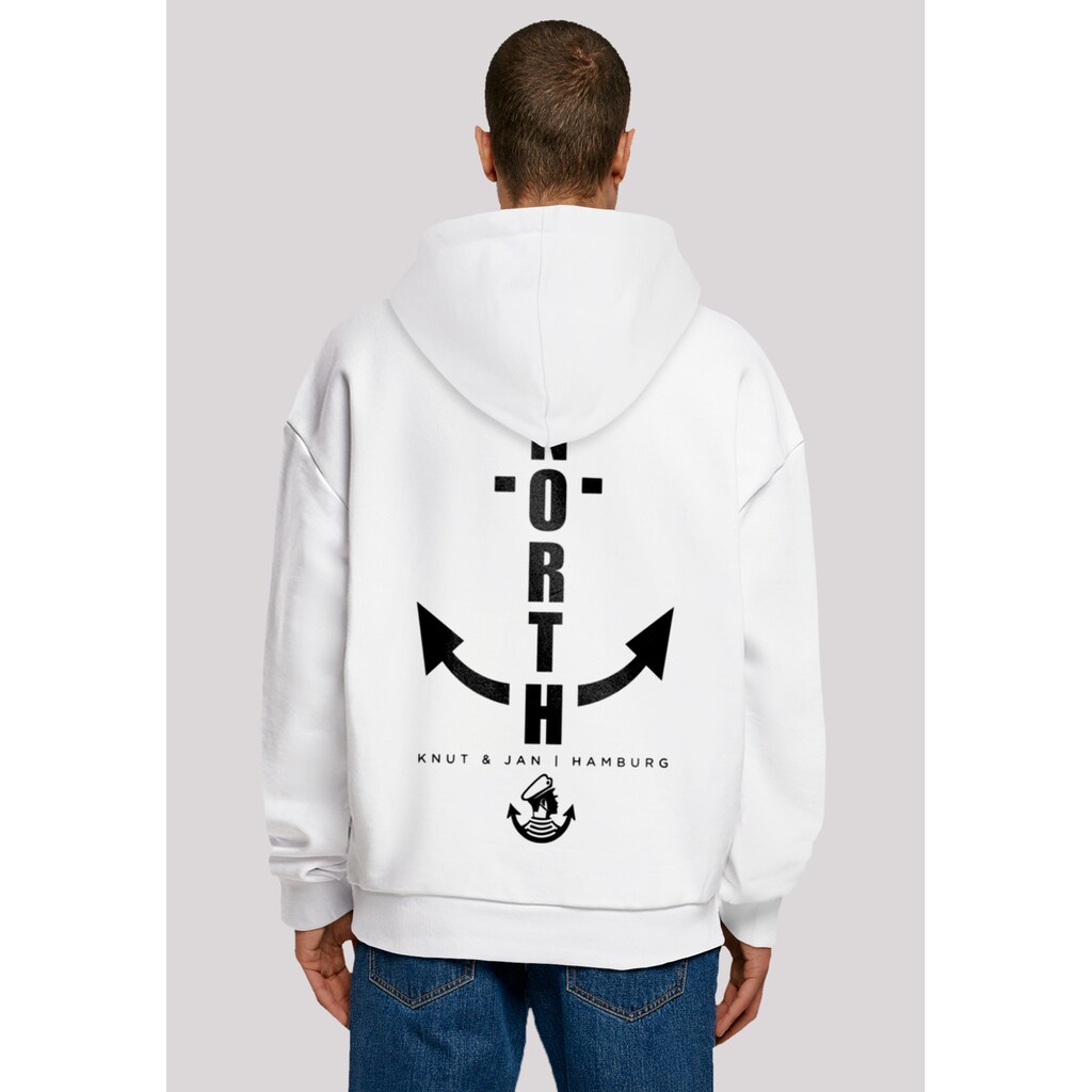 F4NT4STIC Kapuzenpullover »North Anchor Knut & Jan Hamburg« Print