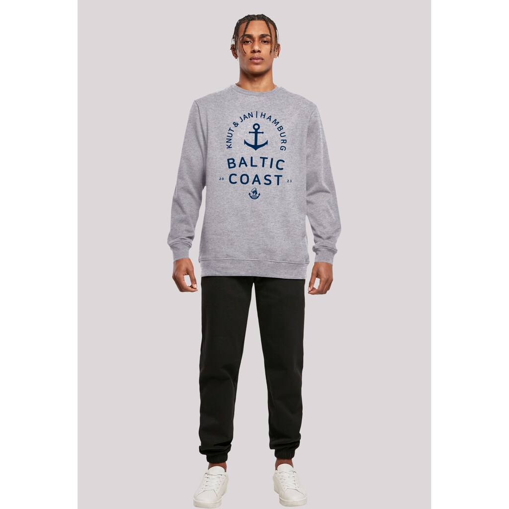 F4NT4STIC Kapuzenpullover »Ostsee Logo Knut & Jan Hamburg« Print