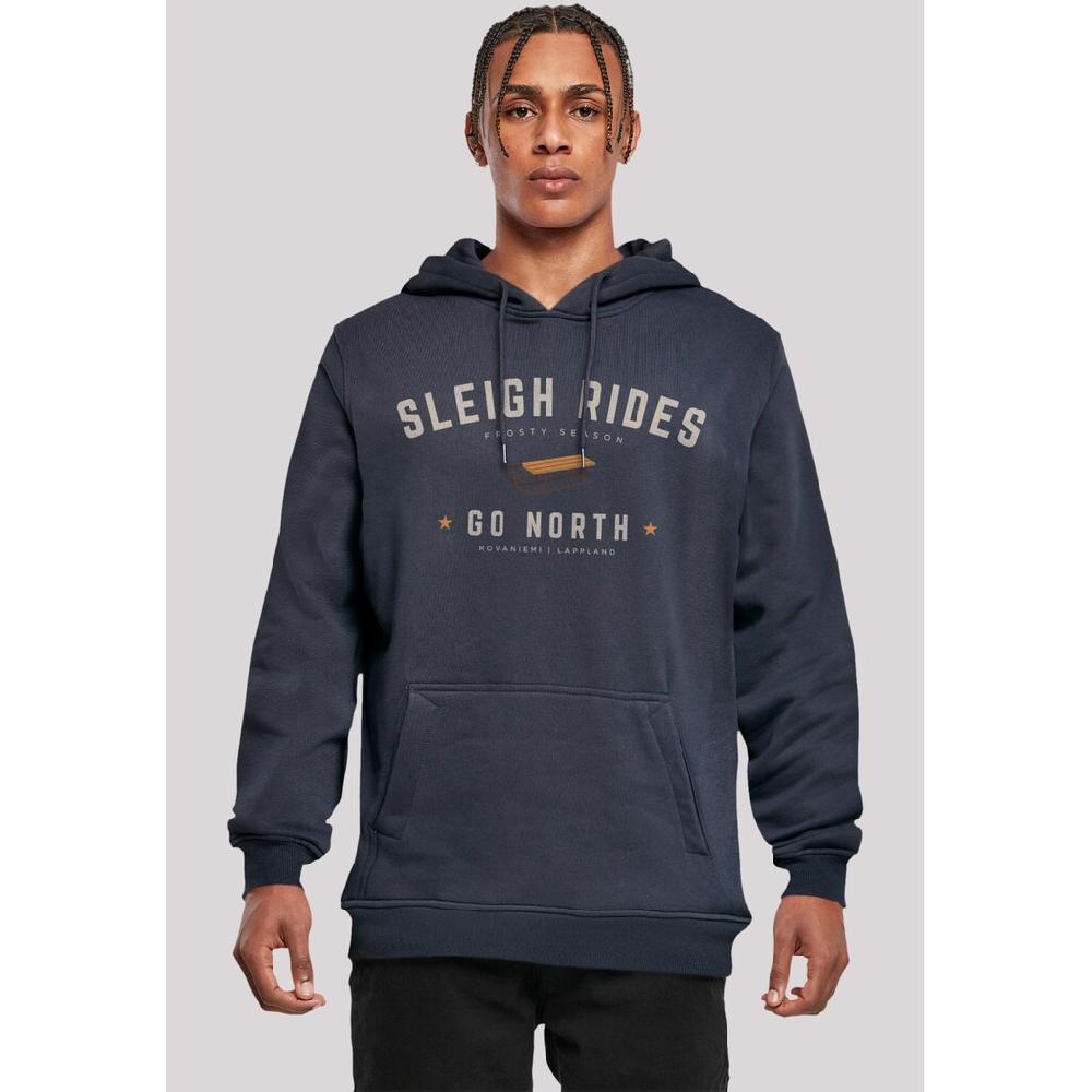 F4NT4STIC Kapuzenpullover »Schlittenfahren Weihnachten Christmas« Weihnachten Geschenk Logo