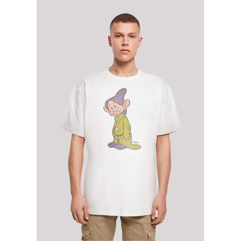 F4NT4STIC Kurzarmshirt »F4NT4STIC Herren Disney Classic Dopey With Heavy Oversize Tee« (1 Tlg.)