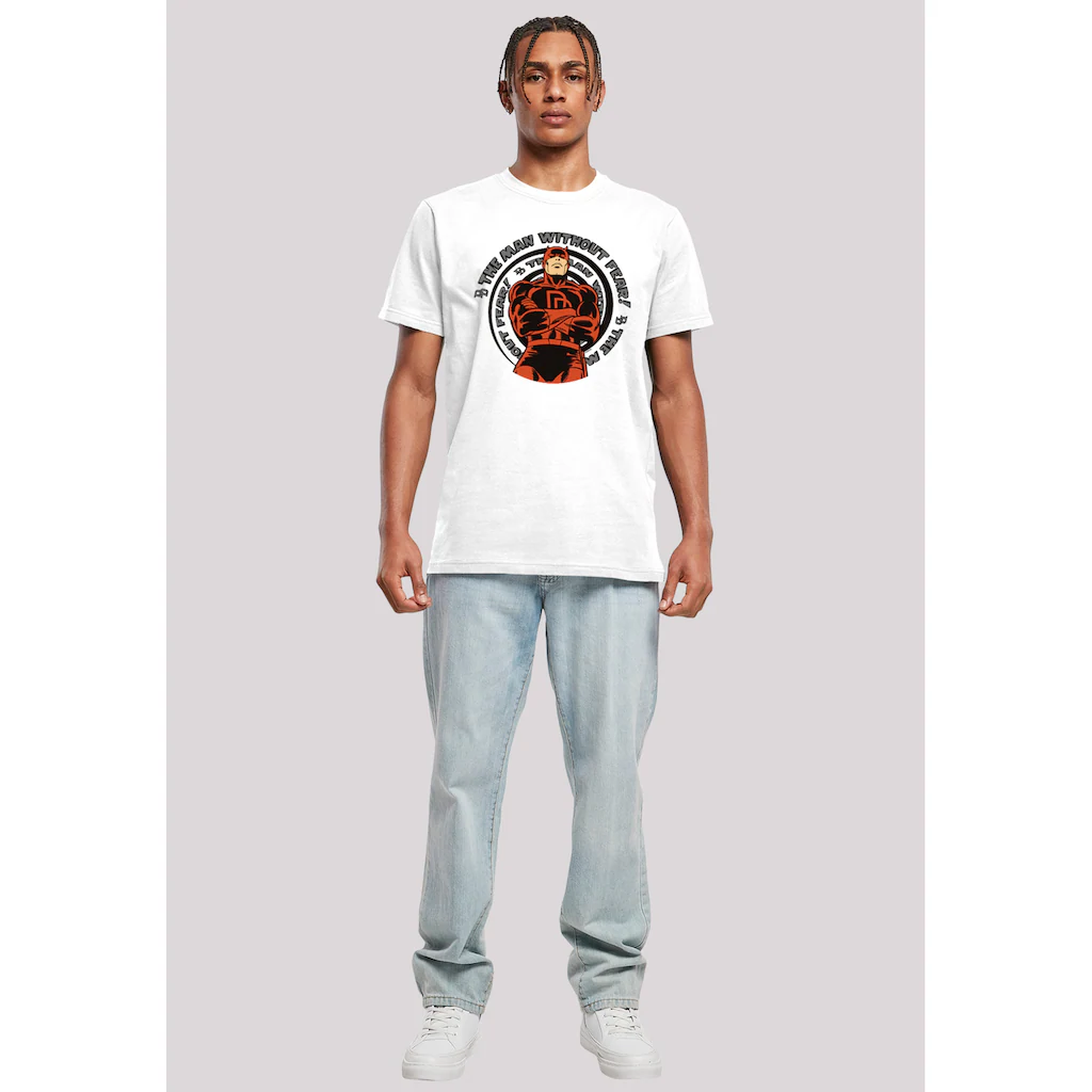 F4NT4STIC Kurzarmshirt »F4NT4STIC Herren Marvel Daredevil Spiral With T-Shirt Round Neck« (1 Tlg.)