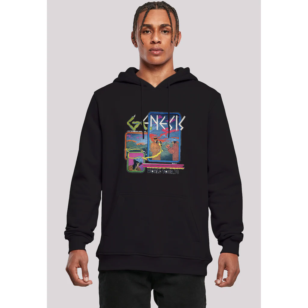 F4NT4STIC Sweatshirt »Hoodie 'Genesis World Tour 78'« Herren Premium Merch Slim-Fit Kapuzenpullover Bandshirt