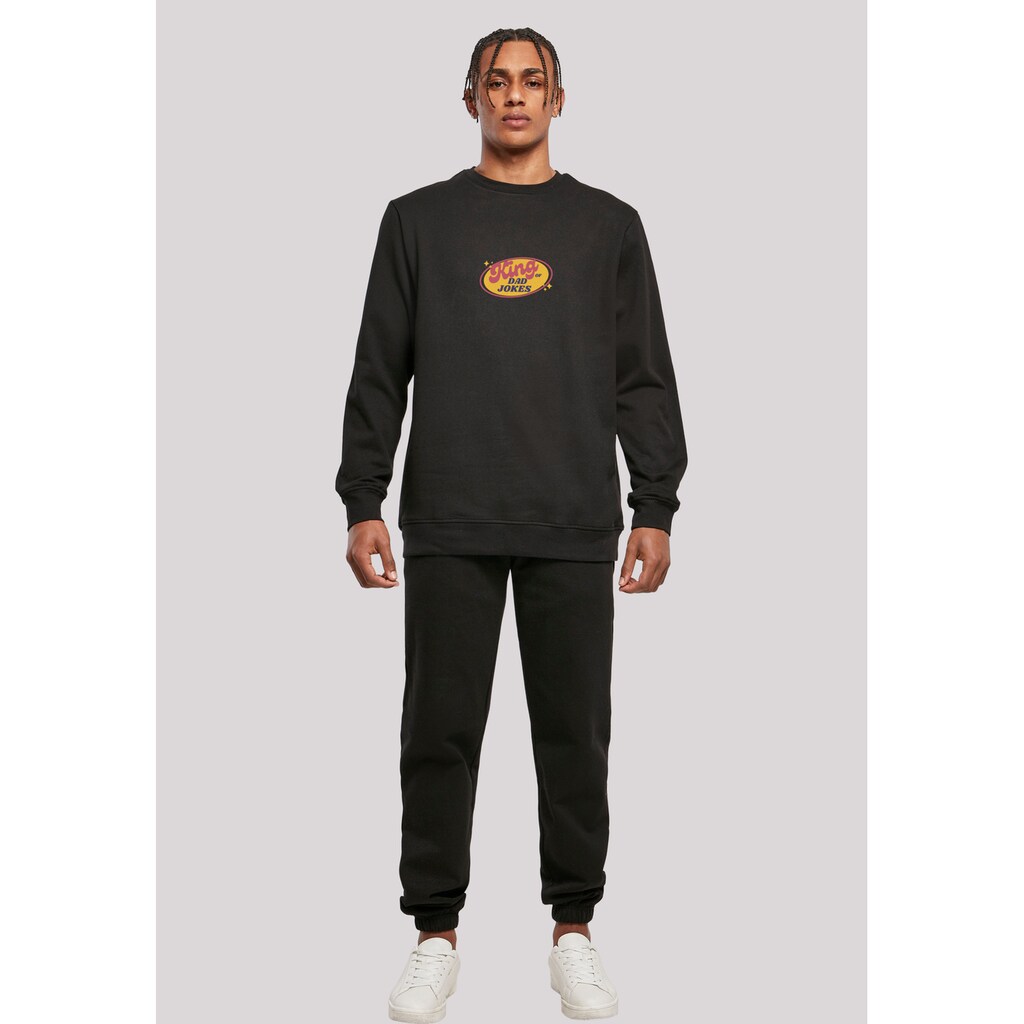 F4NT4STIC Sweatshirt »King Of Dad Jokes Witziges Vatertagsmotiv« Premium Qualität ▷ Für