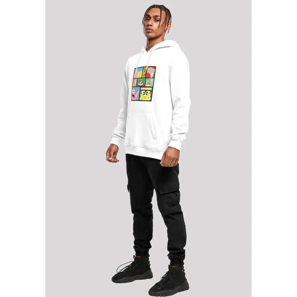 F4NT4STIC Sweatshirt »Spongebob Schwammkopf Collage« Herren Premium Merch Slim-Fit Kapuzenpullover Bedruckt ▷ Für