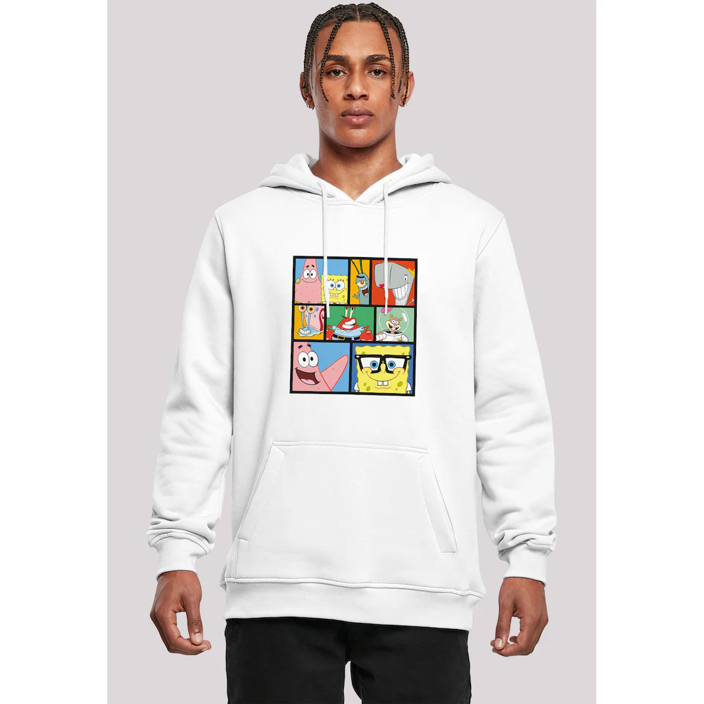 F4NT4STIC Sweatshirt »Spongebob Schwammkopf Collage« Herren Premium Merch Slim-Fit Kapuzenpullover Bedruckt ▷ für