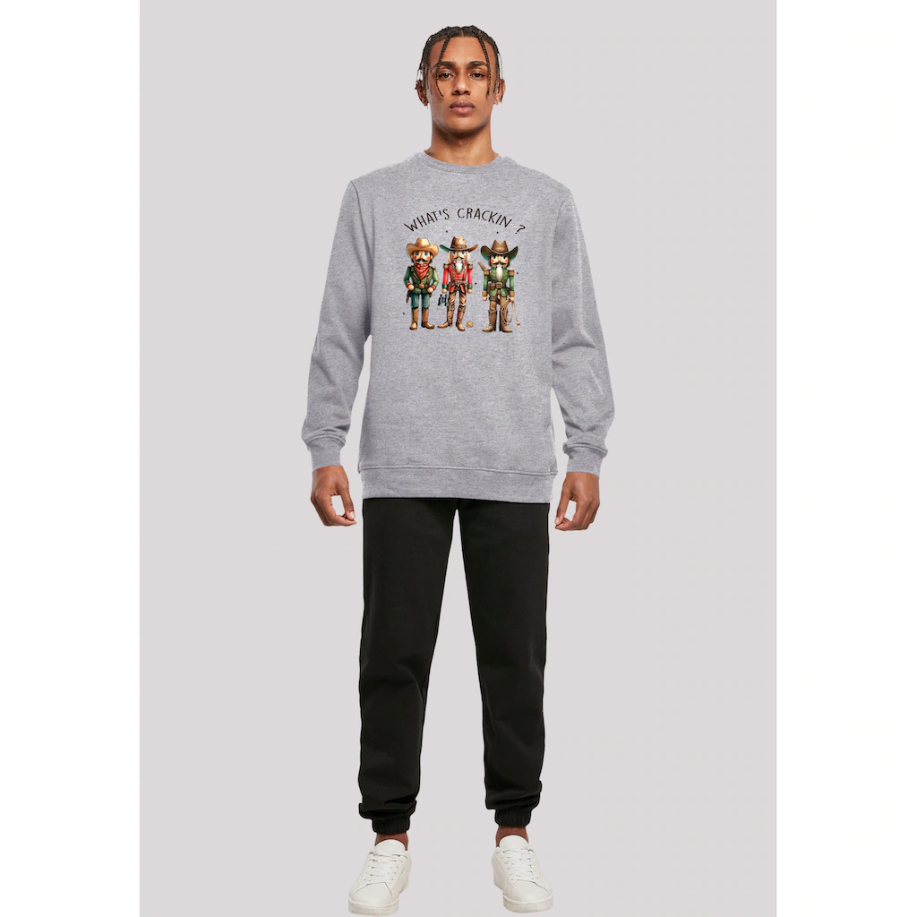 F4NT4STIC Sweatshirt »Whats Crackin Nutcrackers Cowboys Cute Weihnacht« Premium Qualität Christmas Collection ▷ Kaufen