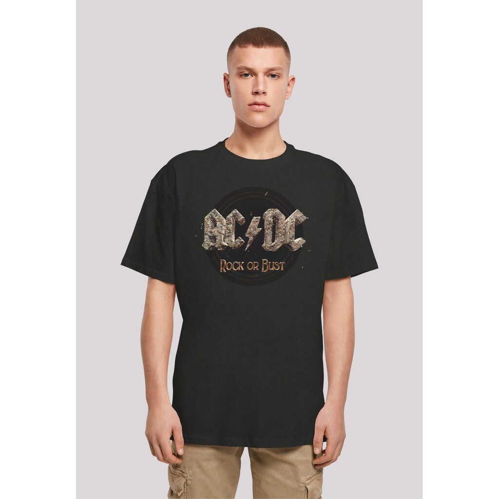 F4NT4STIC T-Shirt »ACDC Rock Band Shirt Rock or Bust« Print ▷ bestellen