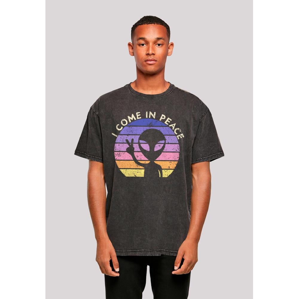 F4NT4STIC T-Shirt »Alien Peace Sunset« Premium Qualität ▷ kaufen