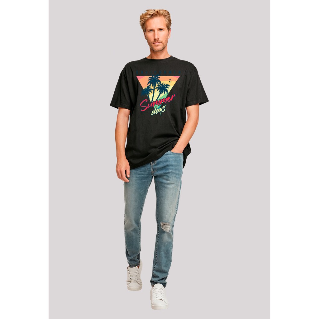 F4NT4STIC T-Shirt »California Palmen Retro« Premium Qualität ▷ Kaufen