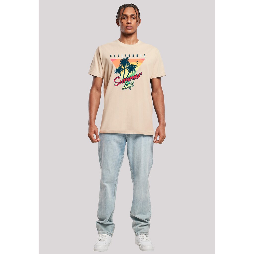 F4NT4STIC T-Shirt »California Palmen Retro« Premium Qualität