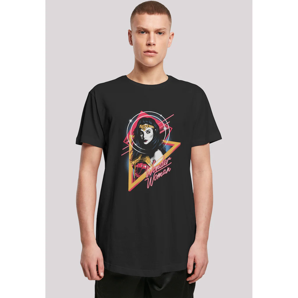 F4NT4STIC T-Shirt »DC Comics Wonder Diana 80s Triangle« Herren Premium Merch Lang Longshirt Bedruckt ▷ kaufen