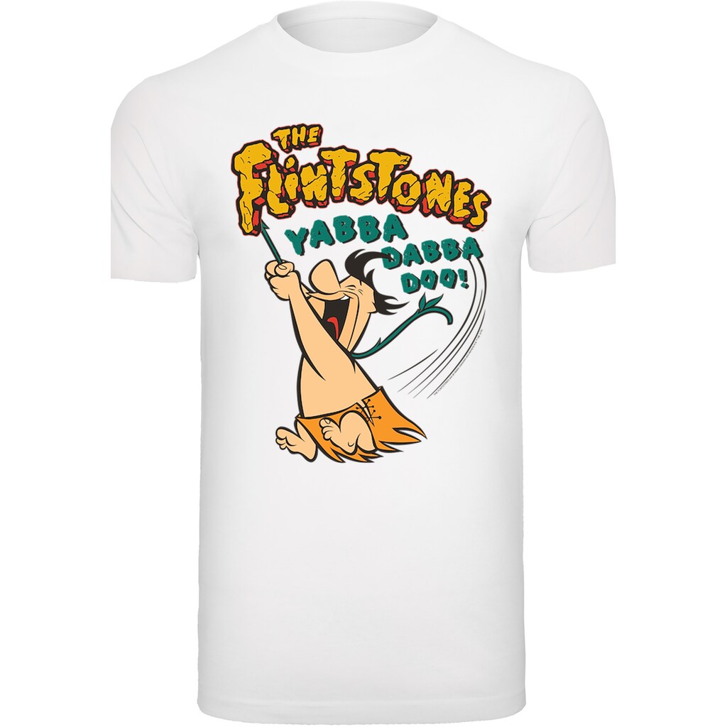 F4NT4STIC T-Shirt »Die Familie Feuerstein Fred Yabba Dabba Doo« Herren Premium Merch Regular-Fit Basic Bedruckt