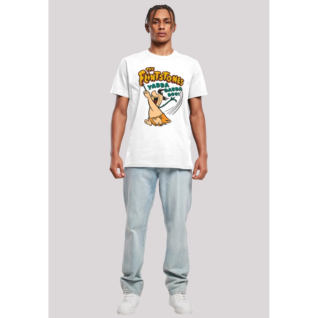F4NT4STIC T-Shirt »Die Familie Feuerstein Fred Yabba Dabba Doo« Herren Premium Merch Regular-Fit Basic Bedruckt