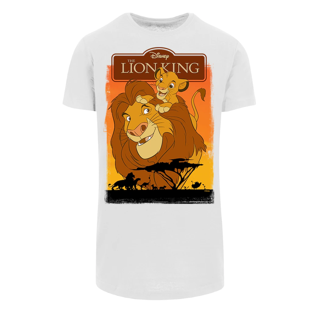 F4NT4STIC T-Shirt »Disney Der König Der Löwen Simba Und Mufasa« Herren Premium Merch Lang Longshirt Bedruckt
