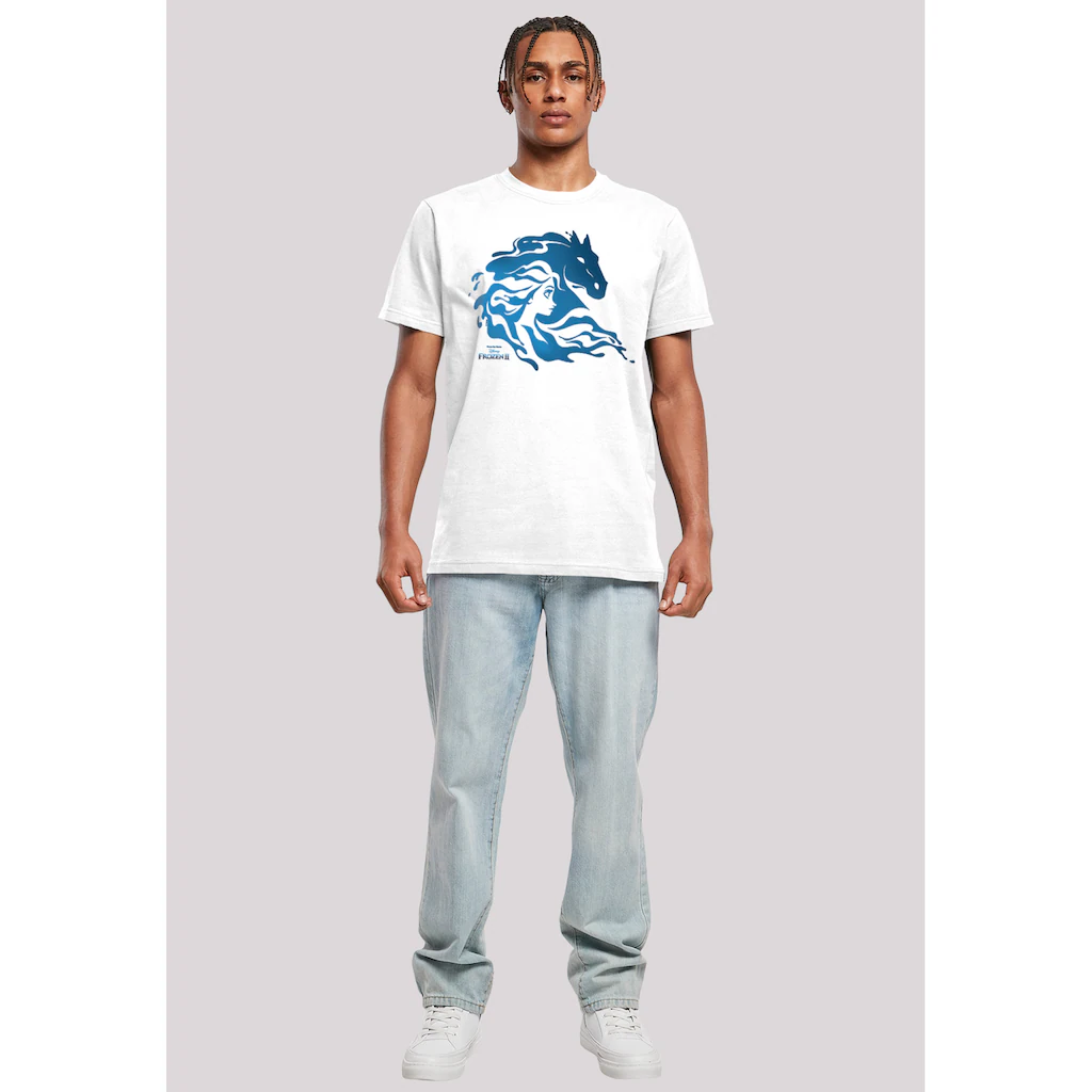 F4NT4STIC T-Shirt »Disney Frozen 2 Nokk Wassergeist Pferd Silhouette« Herren Premium Merch Regular-Fit Basic Bedruckt ▷ bestellen