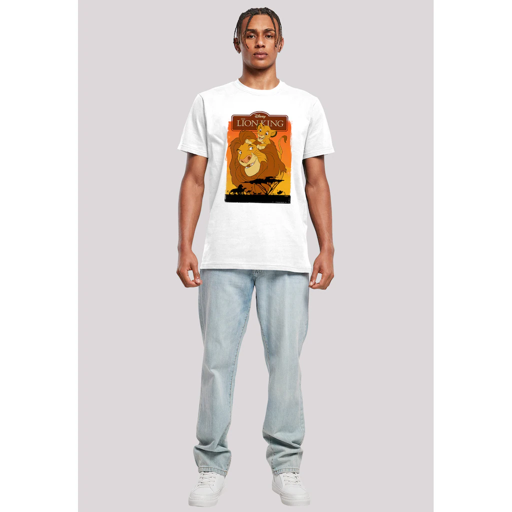 F4NT4STIC T-Shirt »Disney König Der Löwen Simba Und Mufasa« Herren Premium Merch Regular-Fit Basic Bedruckt ▷ Für