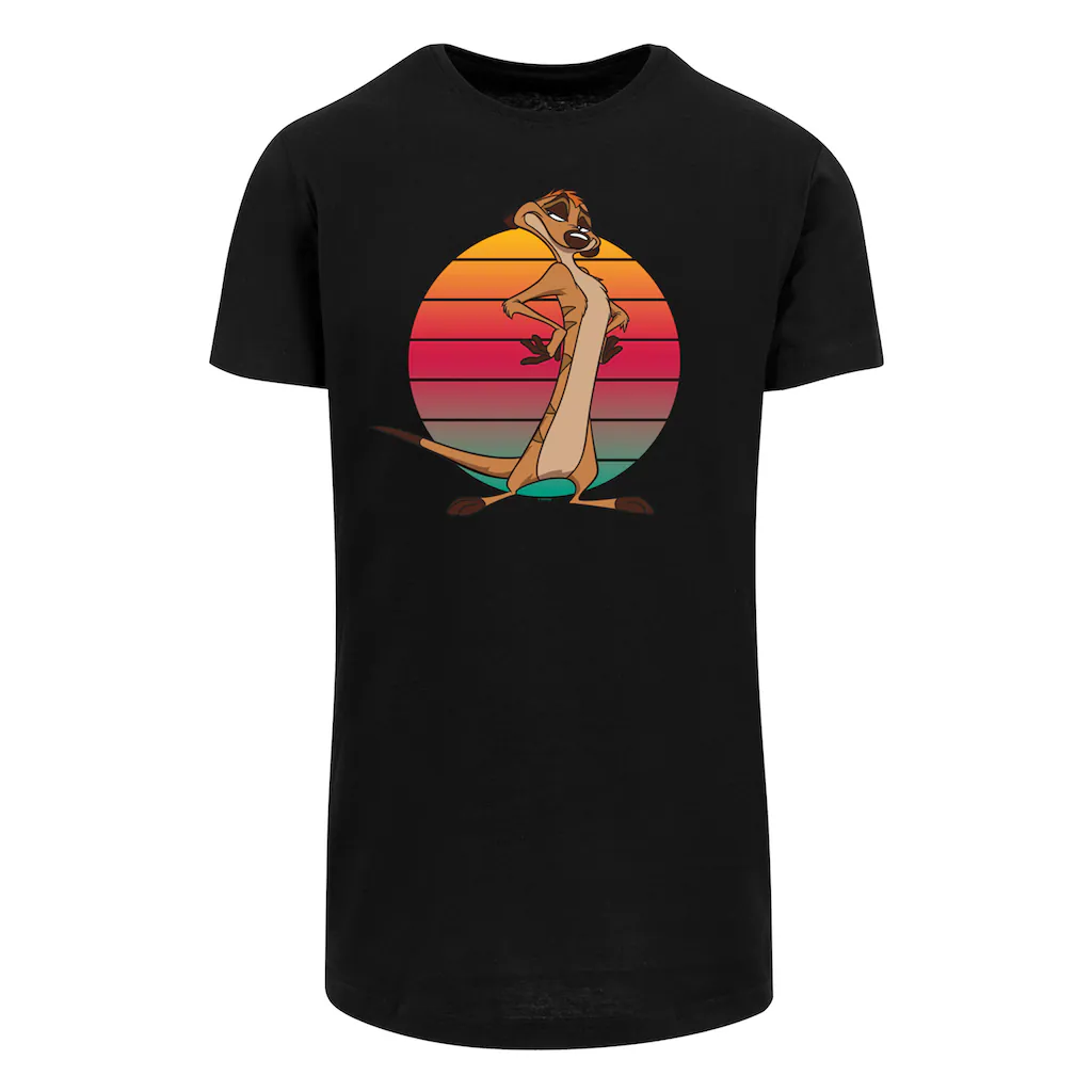 F4NT4STIC T-Shirt »Disney König Der Löwen Timon Sunset« Print
